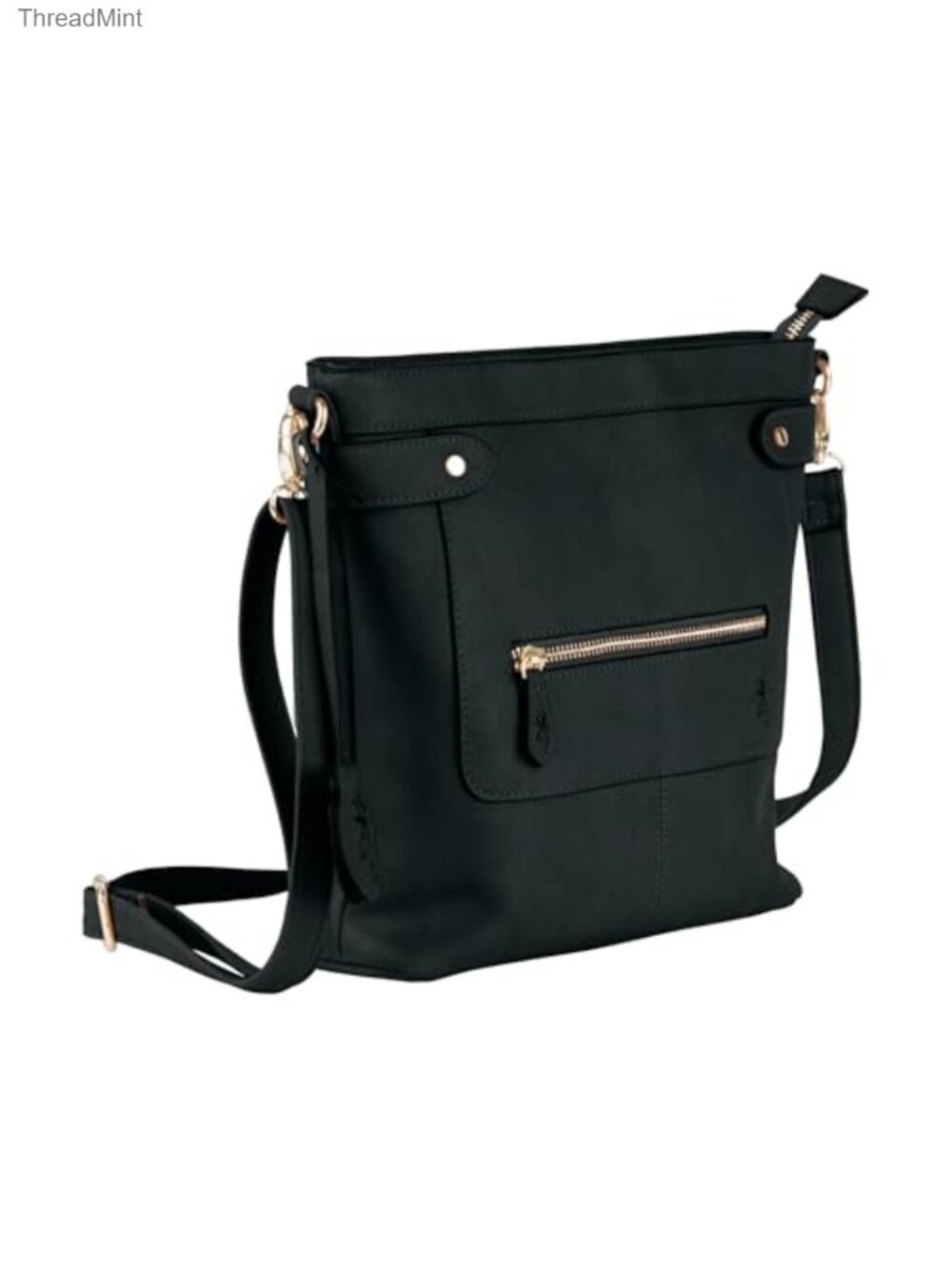 Concealed Carry Crossbody Purse with Removable Holster, PU Leather Locking